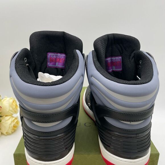 Men’s Gucci basket GG Supreme high top sneakers size 15 made in Italy - Picture 5 of 5